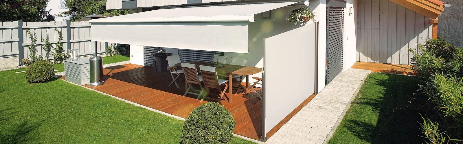 Sonnenschutz für Terrasse seitlich direkt v. Hersteller