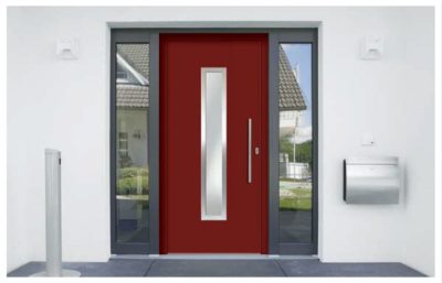 Haustür Aluminium Rot